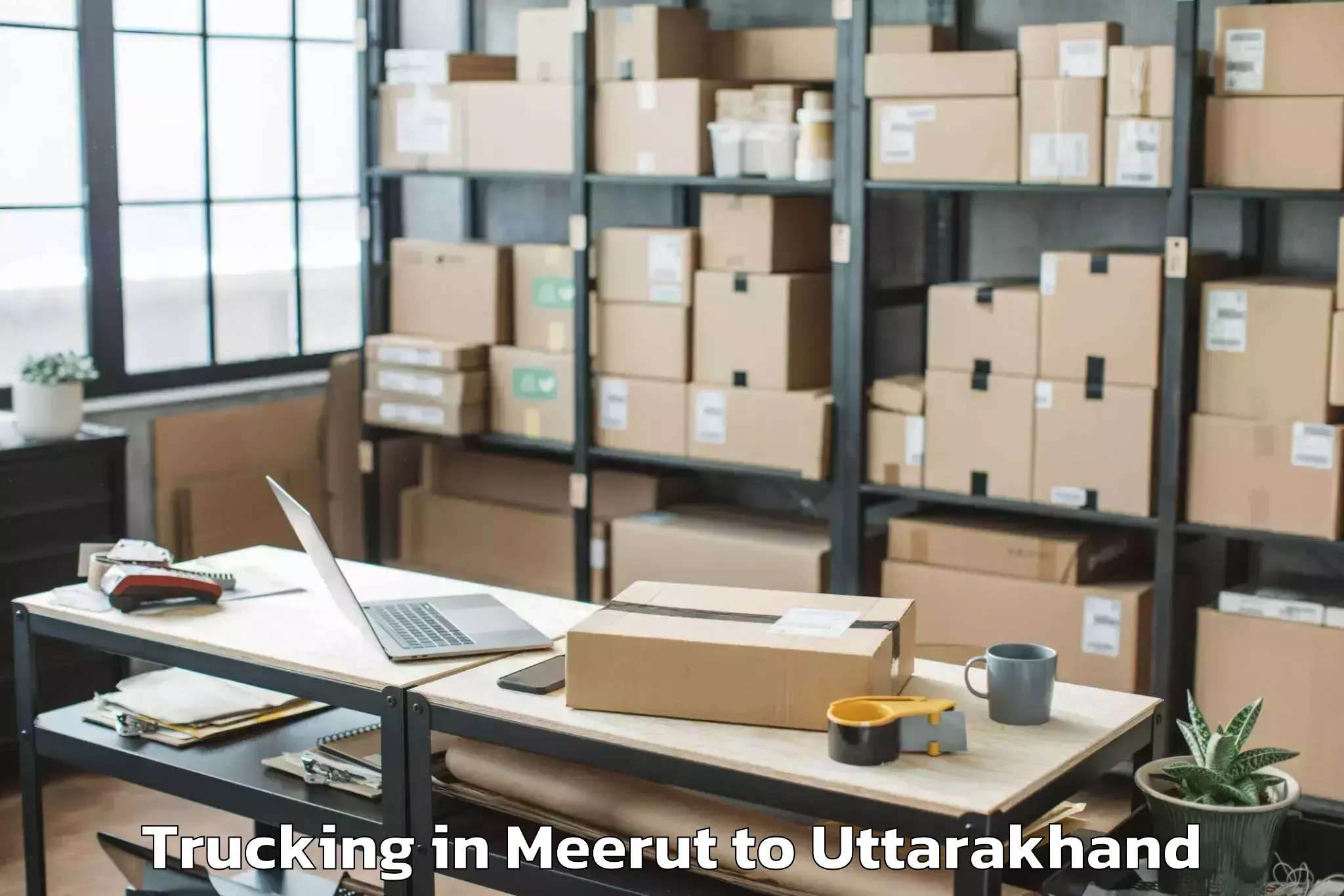 Book Meerut to Didihat Trucking Online